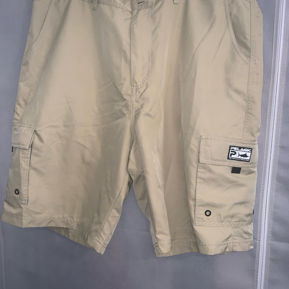 Pelagic Men's Tan Cargo Shorts - Picture 1 of 3